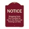 Signmission Designer Series-Notice-Shopping Carts Are Provided For Use In The Store And, BU-1824-9805 A-DES-BU-1824-9805 - alternate 1